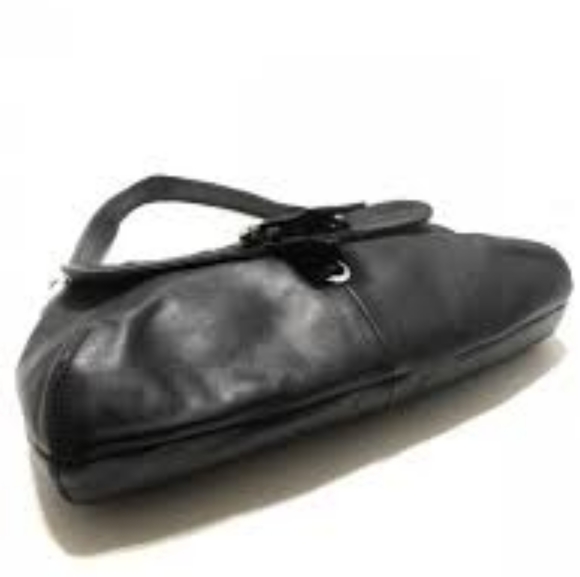 CLASSIC BLACK LEATHER SMALL COACH BAG Style F17217 - Picture 8 of 10